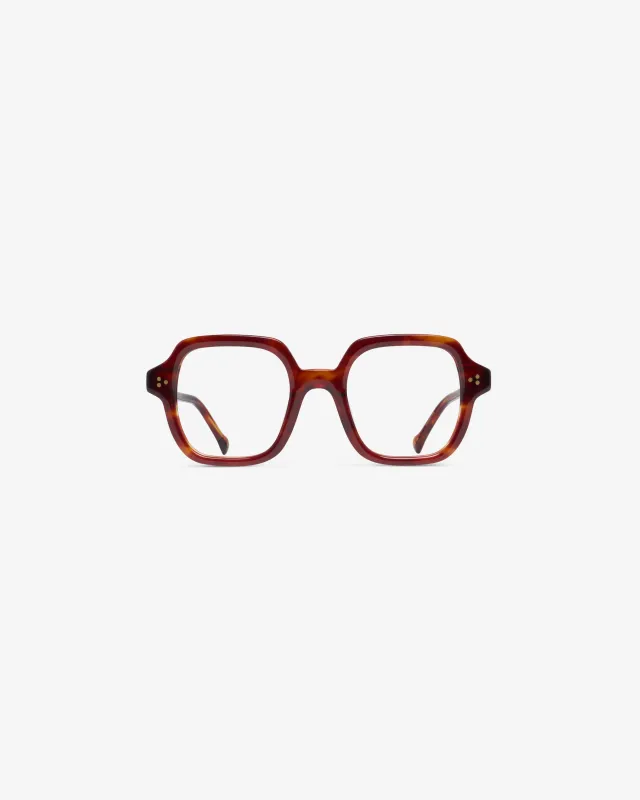Raphaelle Red Tortoise - Blue Light made by Le Petit Lunetier