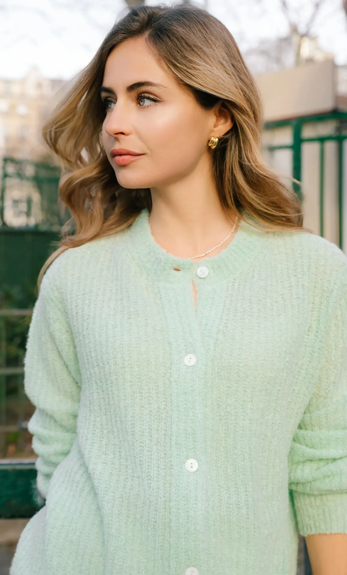 Bianca Boucle Cashmere Cardigan sold by Ravella product image thumbnail 5