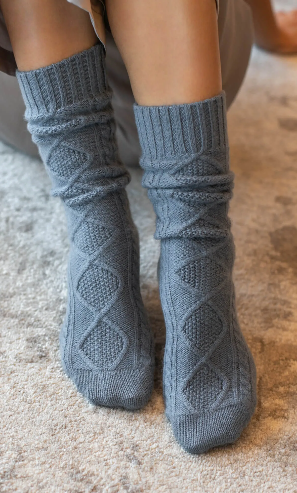 Diamond Cashmere Socks sold by Ravella product image thumbnail 5
