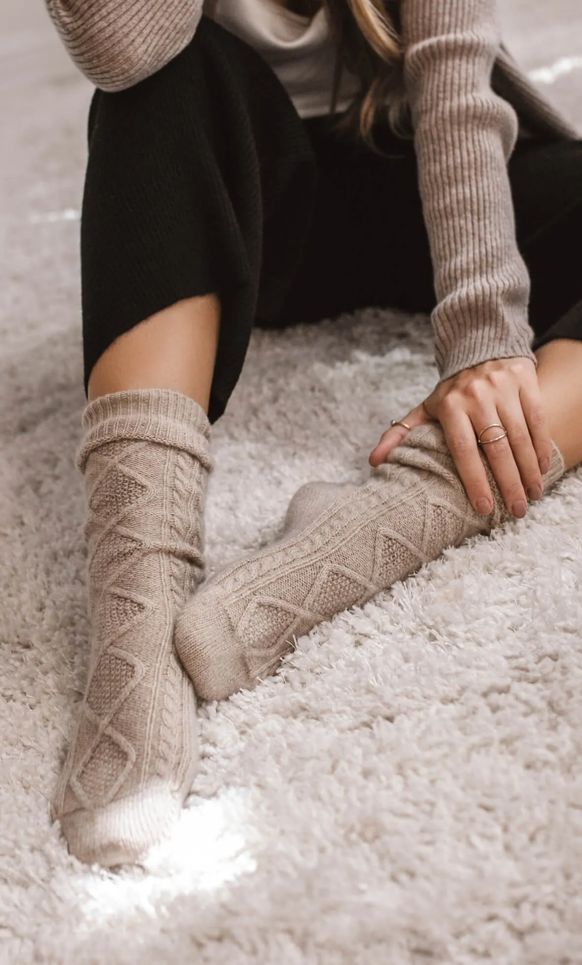 Diamond Cashmere Socks sold by Ravella product image thumbnail 4