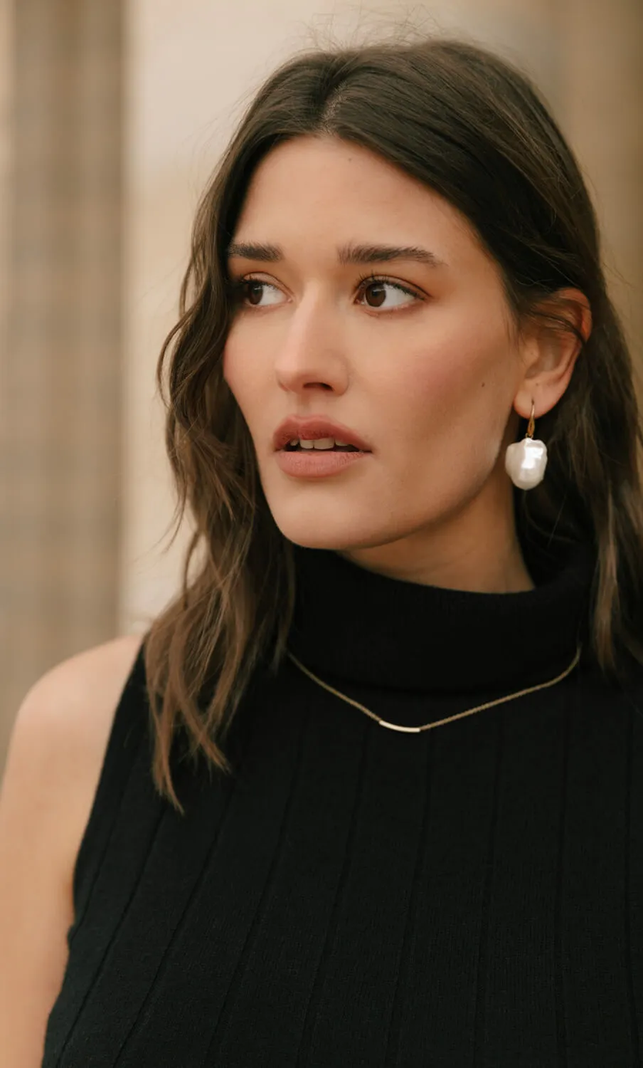 Andrea Cashmere Turtleneck Tank sold by Ravella product image thumbnail 3