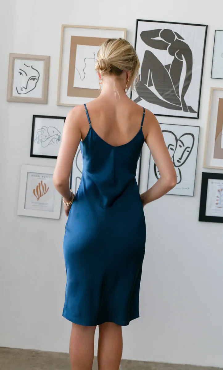 Angelina Silk Slip Dress sold by Ravella product image thumbnail 3