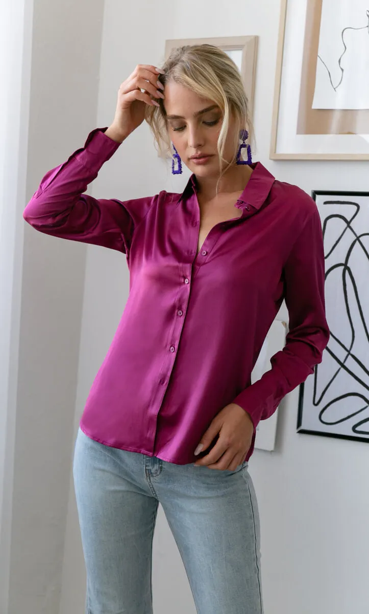 Monaco Silk Blouse - Seasonal Collection sold by Ravella