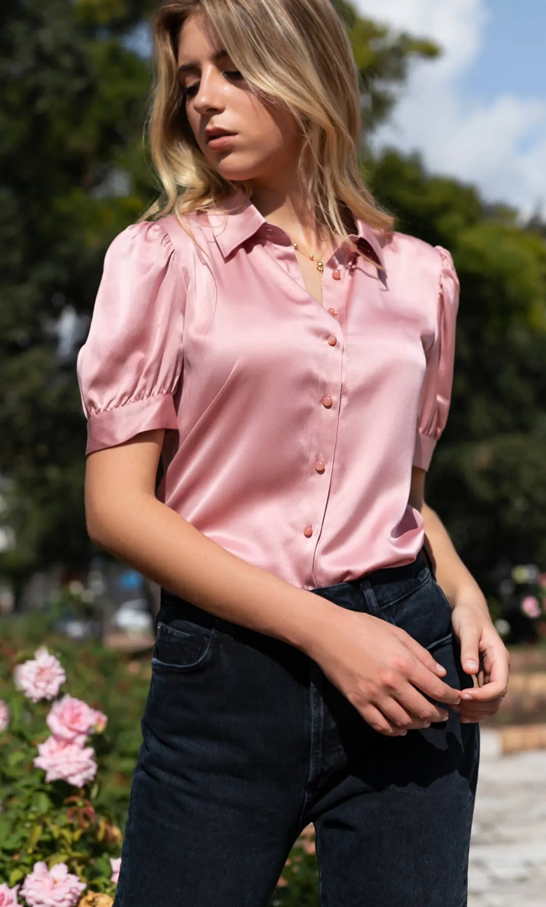 Juliet Silk Blouse sold by Ravella product image thumbnail 2