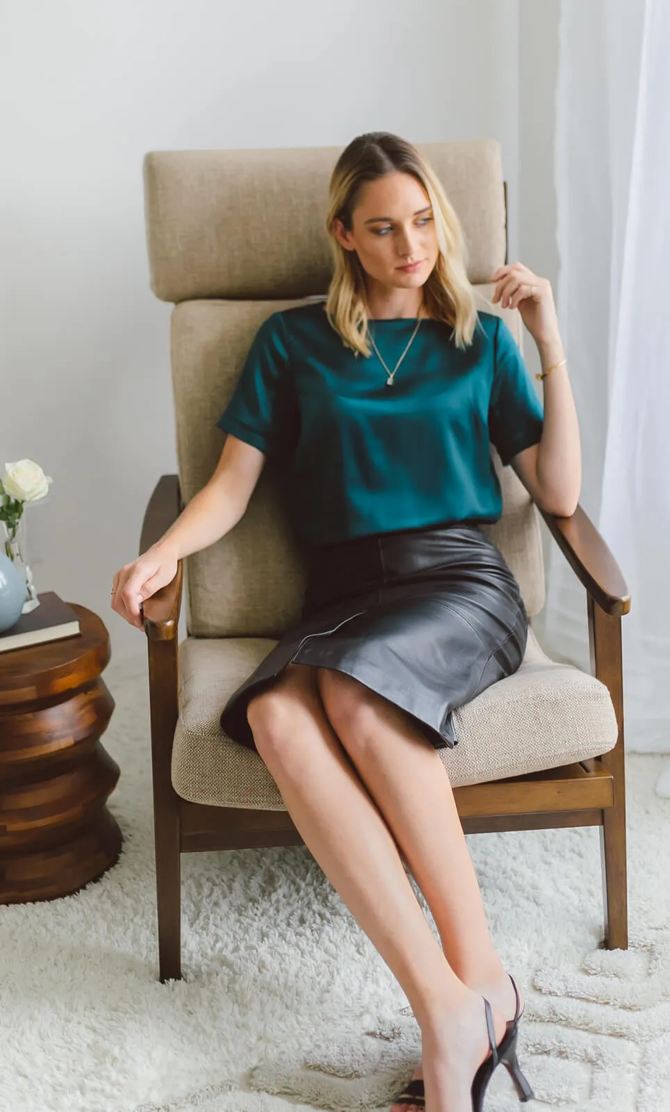 Emilia Silk Blouse sold by Ravella