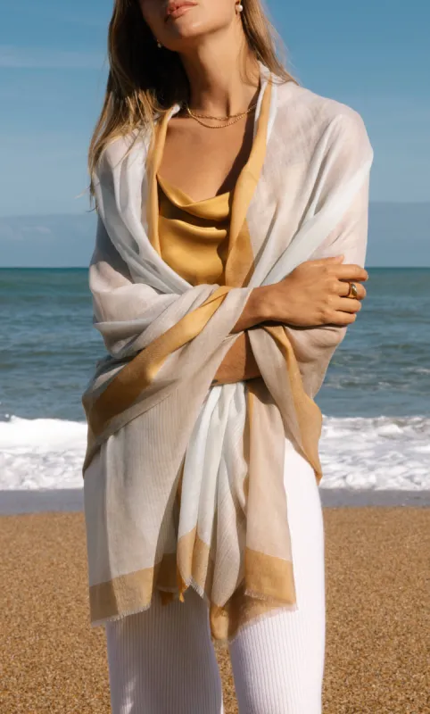 Aria Cashmere Wrap Scarf sold by Ravella