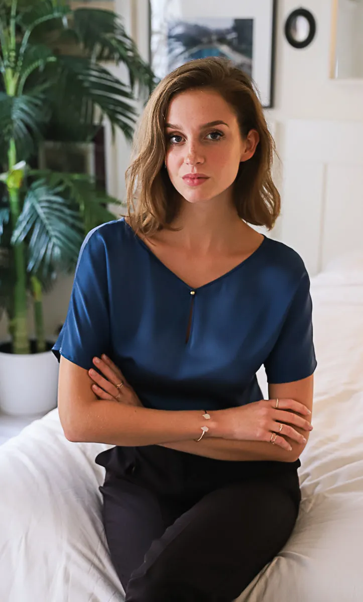 Verona Reversible Silk Blouse sold by Ravella product image thumbnail 2