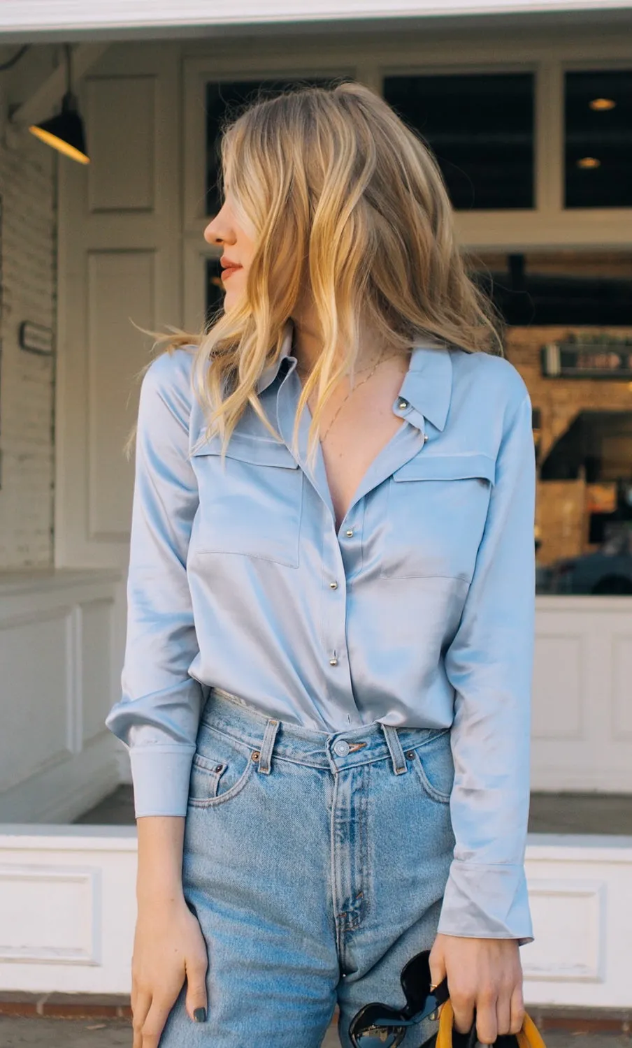 Bellagio Silk Blouse sold by Ravella product image thumbnail 4