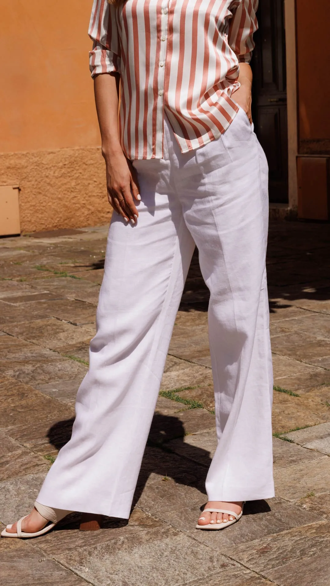 Lina Italian Linen Pants sold by Ravella product image thumbnail 2