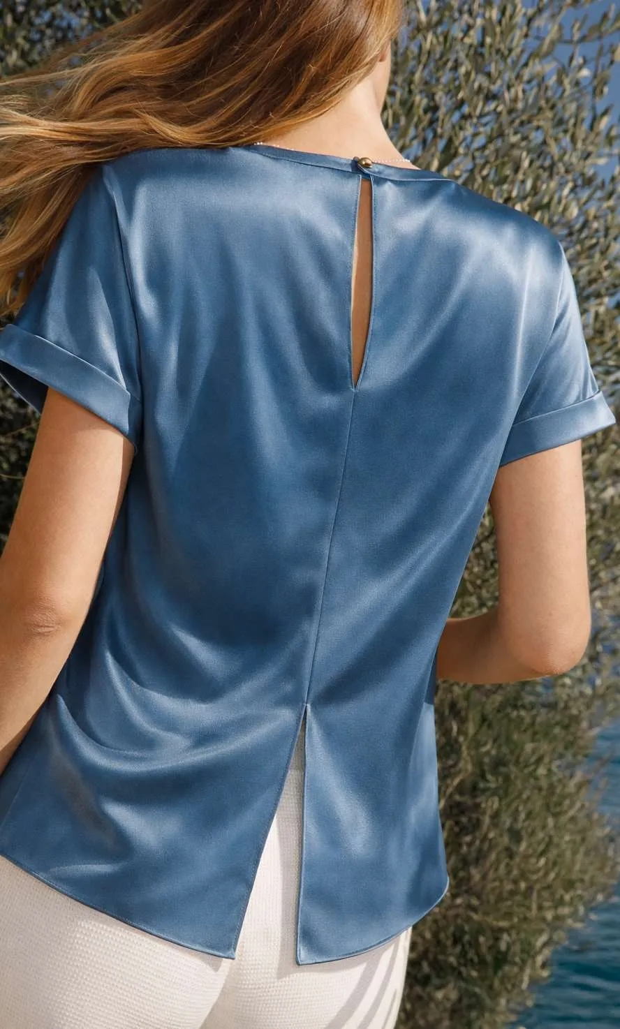 Colette Silk Blouse sold by Ravella product image thumbnail 4