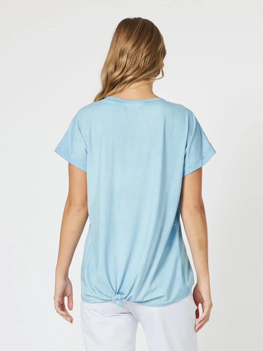 Trimmed Front Tee - Blue sold by RC & Co product image thumbnail 4