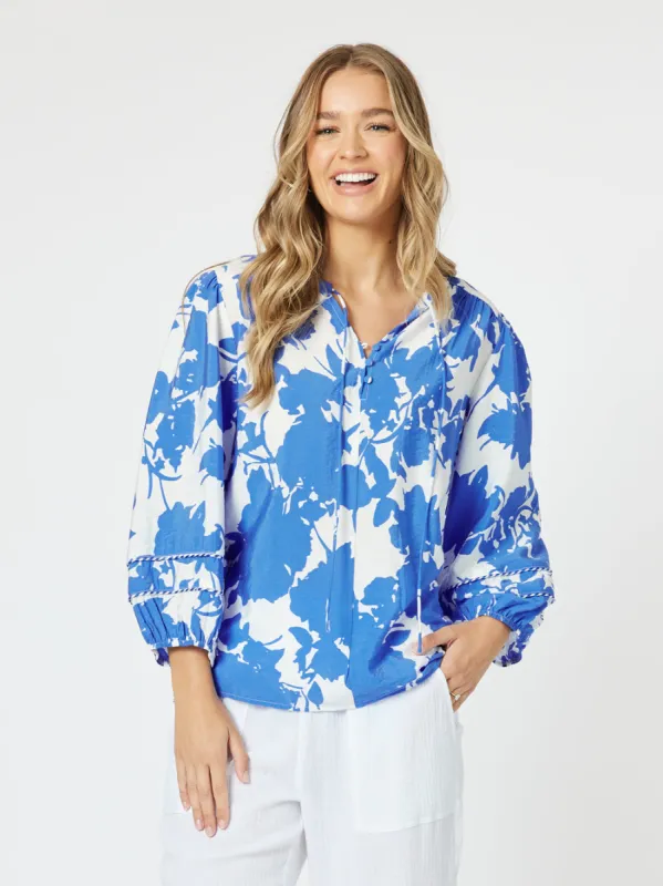 Florida Print Shirt - Blue made by RC & Co