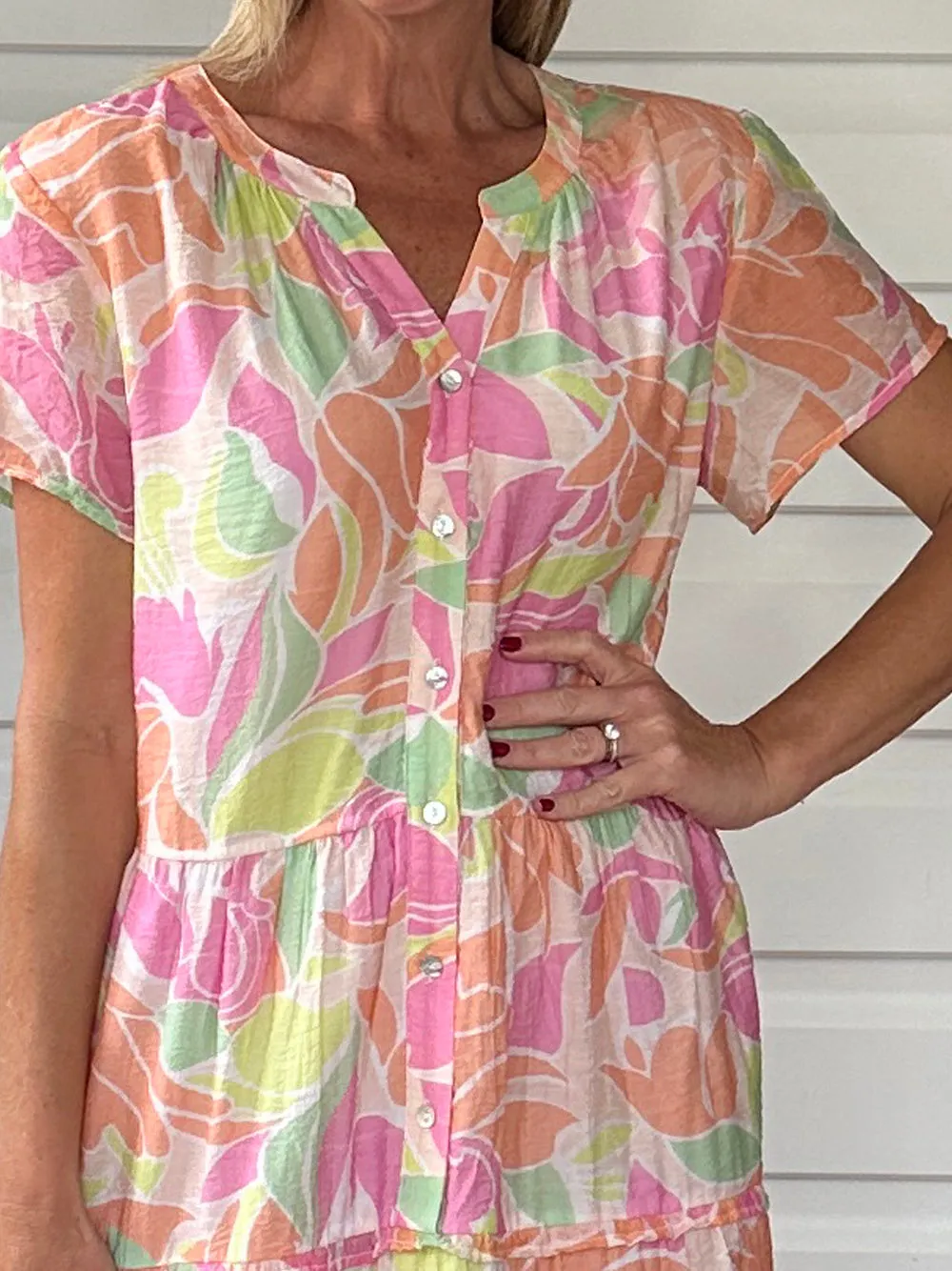 Florida Keys Floral Print Dress - Pink sold by RC & Co product image thumbnail 3