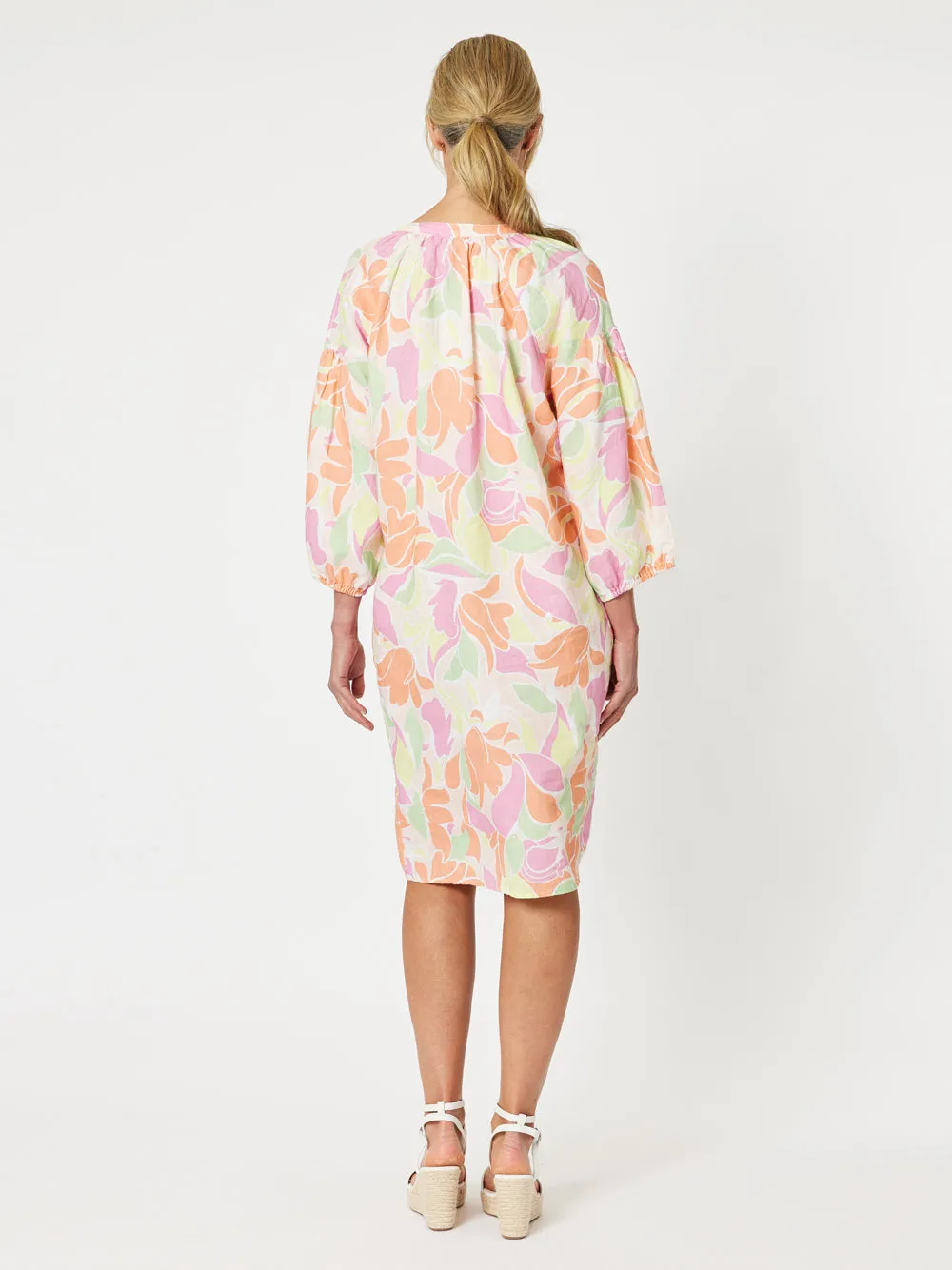 Florida Keys Floral Print Dress - Pink Multi sold by RC & Co product image thumbnail 4