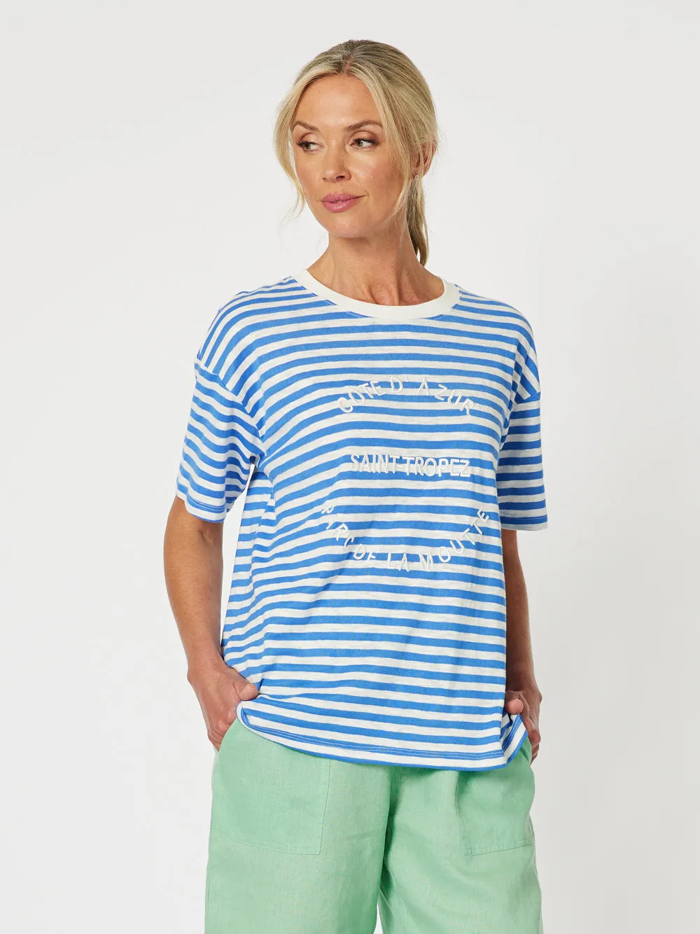 Saint Tropez Stripe Tee - Blue sold by RC & Co product image thumbnail 3