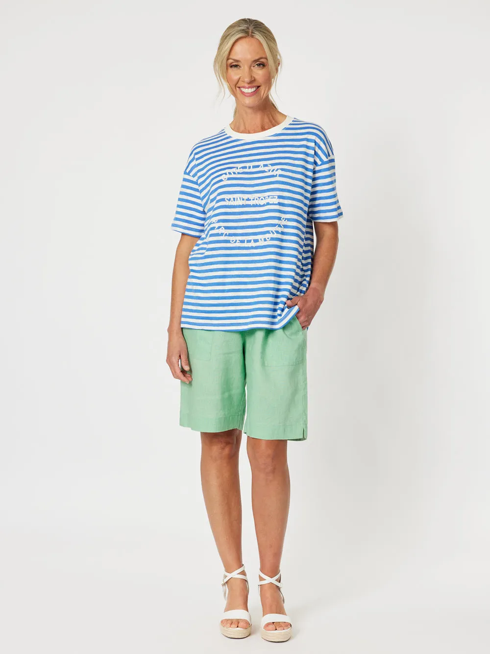Saint Tropez Stripe Tee - Blue sold by RC & Co product image thumbnail 2