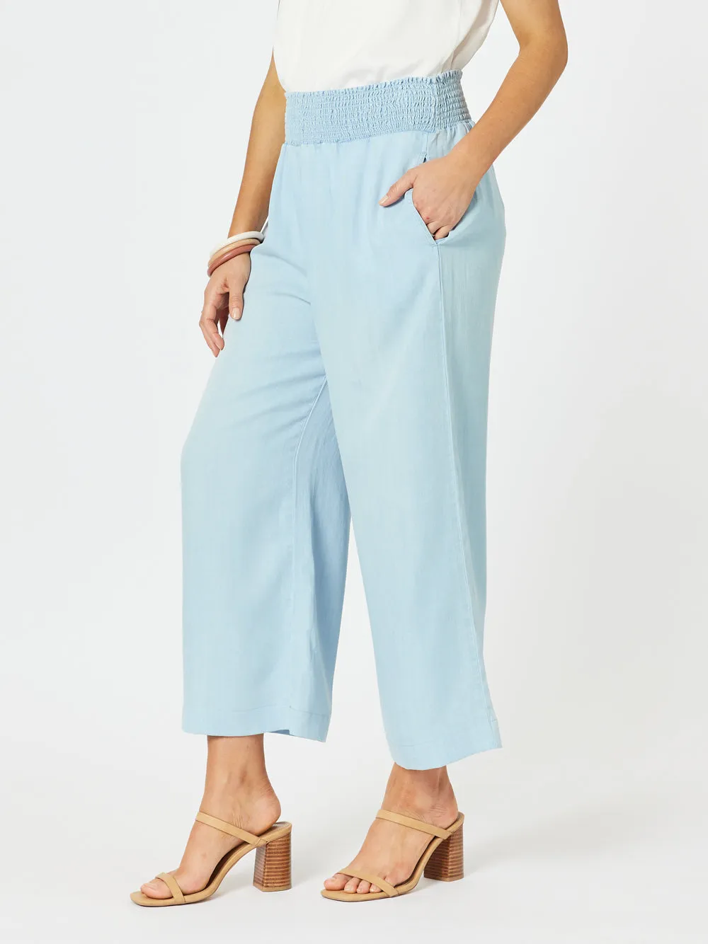 Harlow Wide Leg Pant - Blue sold by RC & Co product image thumbnail 3