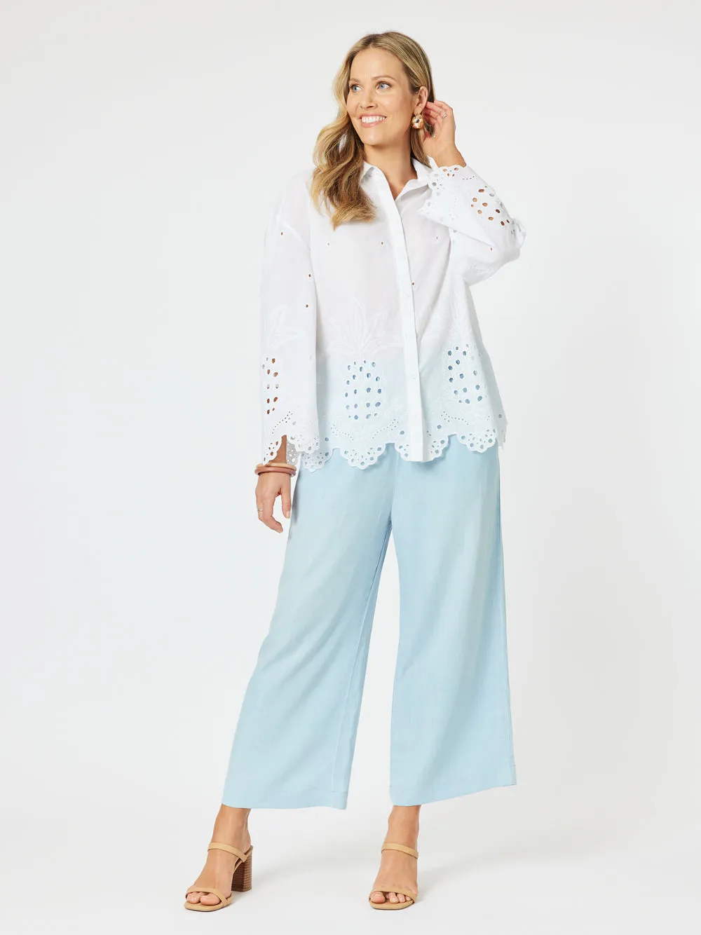 Harlow Wide Leg Pant - Blue sold by RC & Co product image thumbnail 2