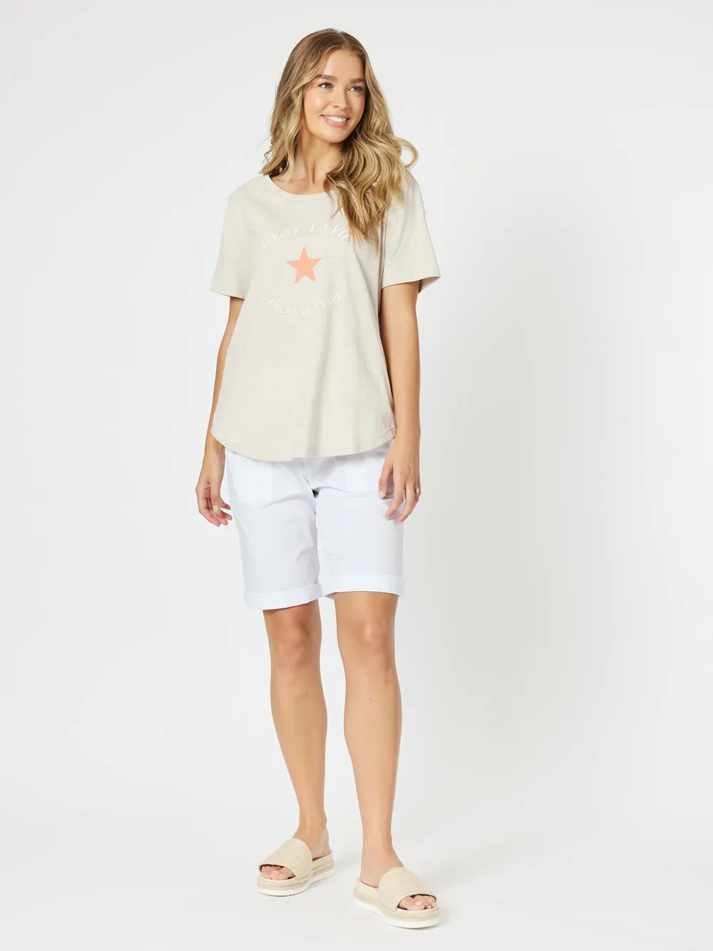 C'est La Vie Tee - Natural sold by RC & Co product image thumbnail 5