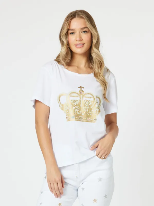 Royal Crown Tee - White sold by RC & Co