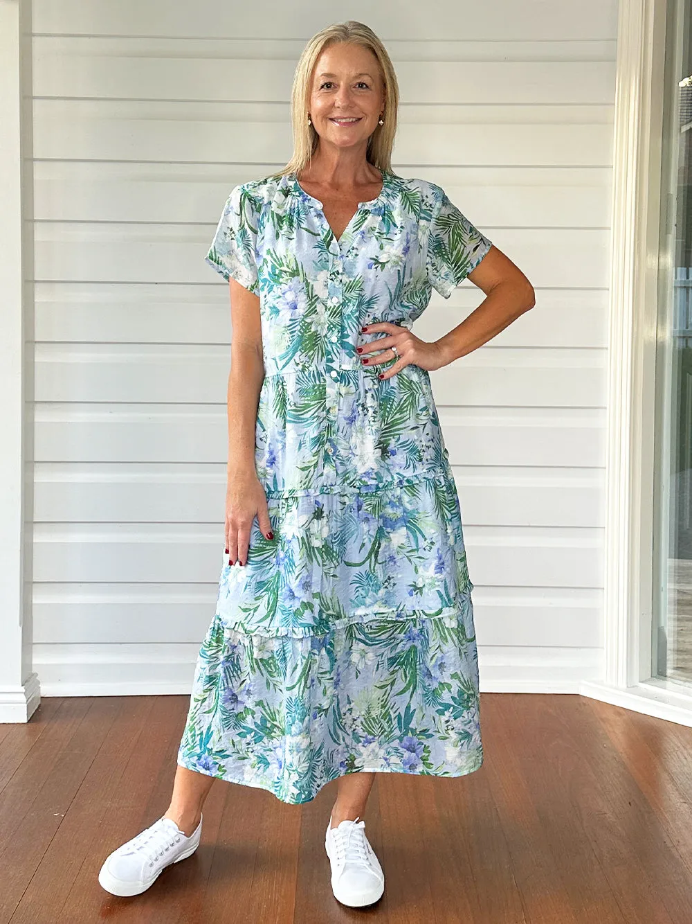 Hamptons Floral Dress - Mint sold by RC & Co product image thumbnail 2