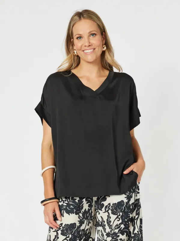 Louvre Luxe Top - Black sold by RC & Co