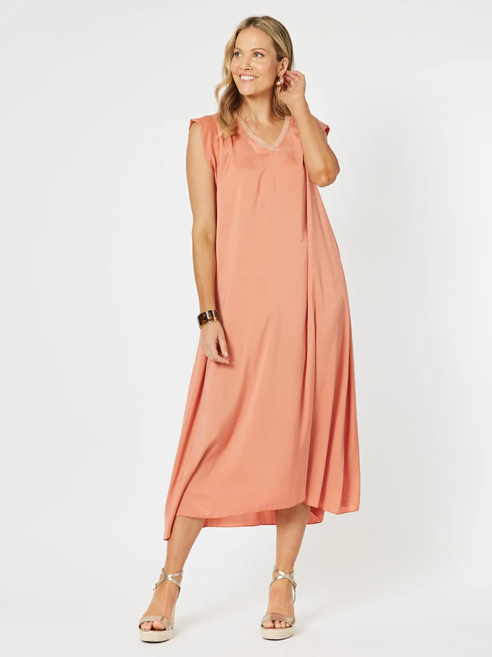 Traveller Luxe V-neck Dress - Sunset sold by RC & Co product image thumbnail 2