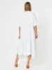 Fringed Linen Dress - White sold by RC & Co