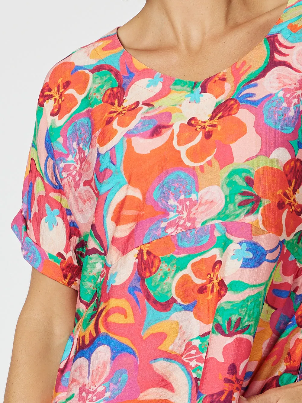 Garden Party Floral Dress - Hot Pink sold by RC & Co product image thumbnail 5