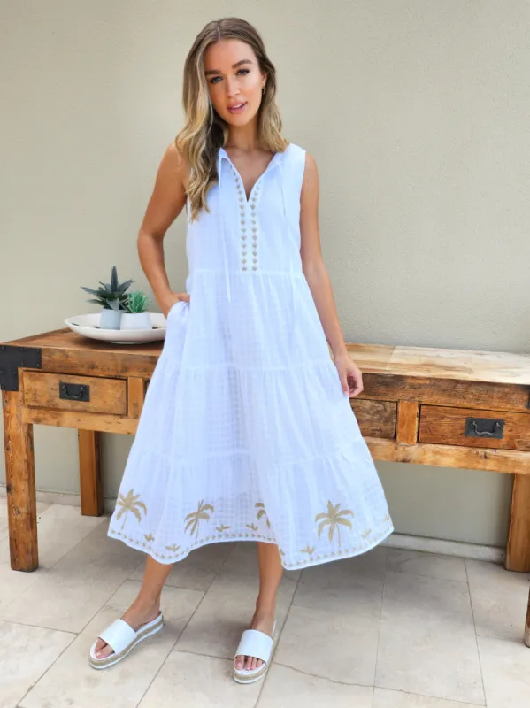 Oasis Dress - White sold by RC & Co