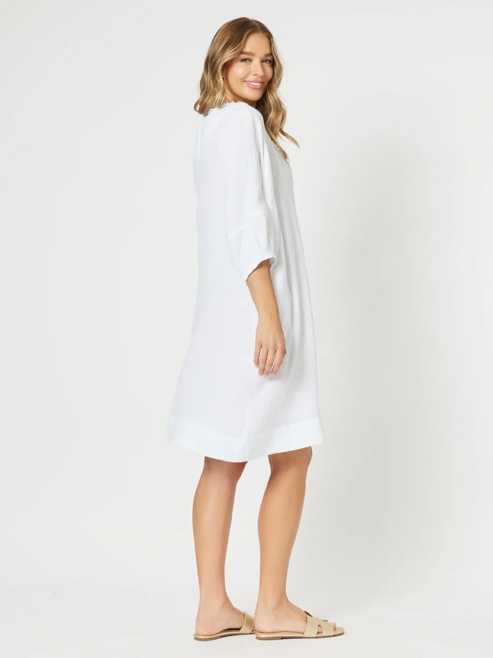 Byron Cotton Dress - White sold by RC & Co product image thumbnail 3