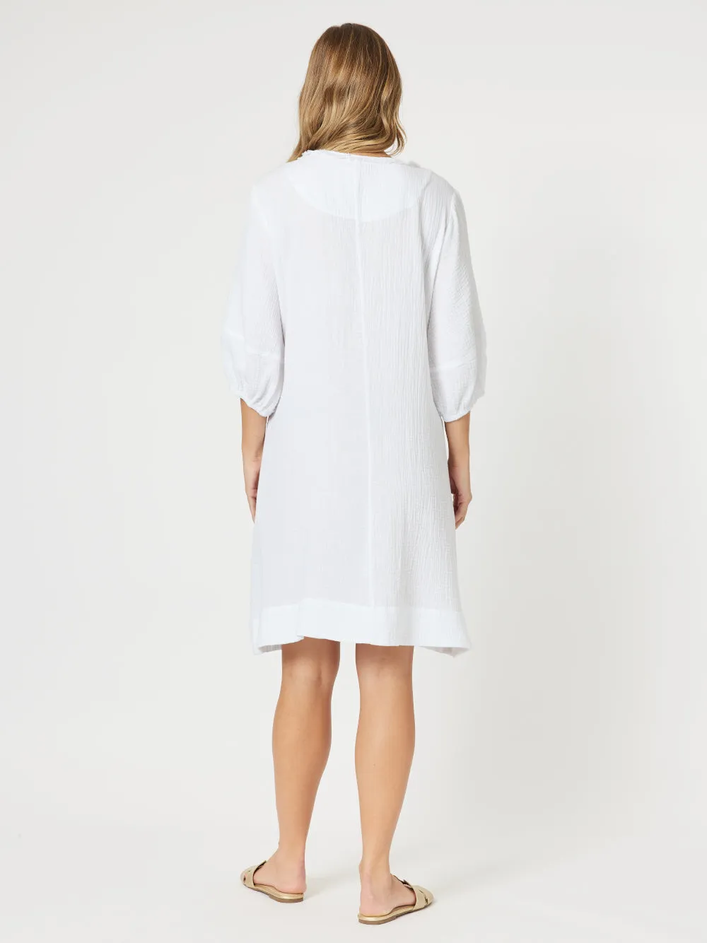 Byron Cotton Dress - White sold by RC & Co product image thumbnail 4