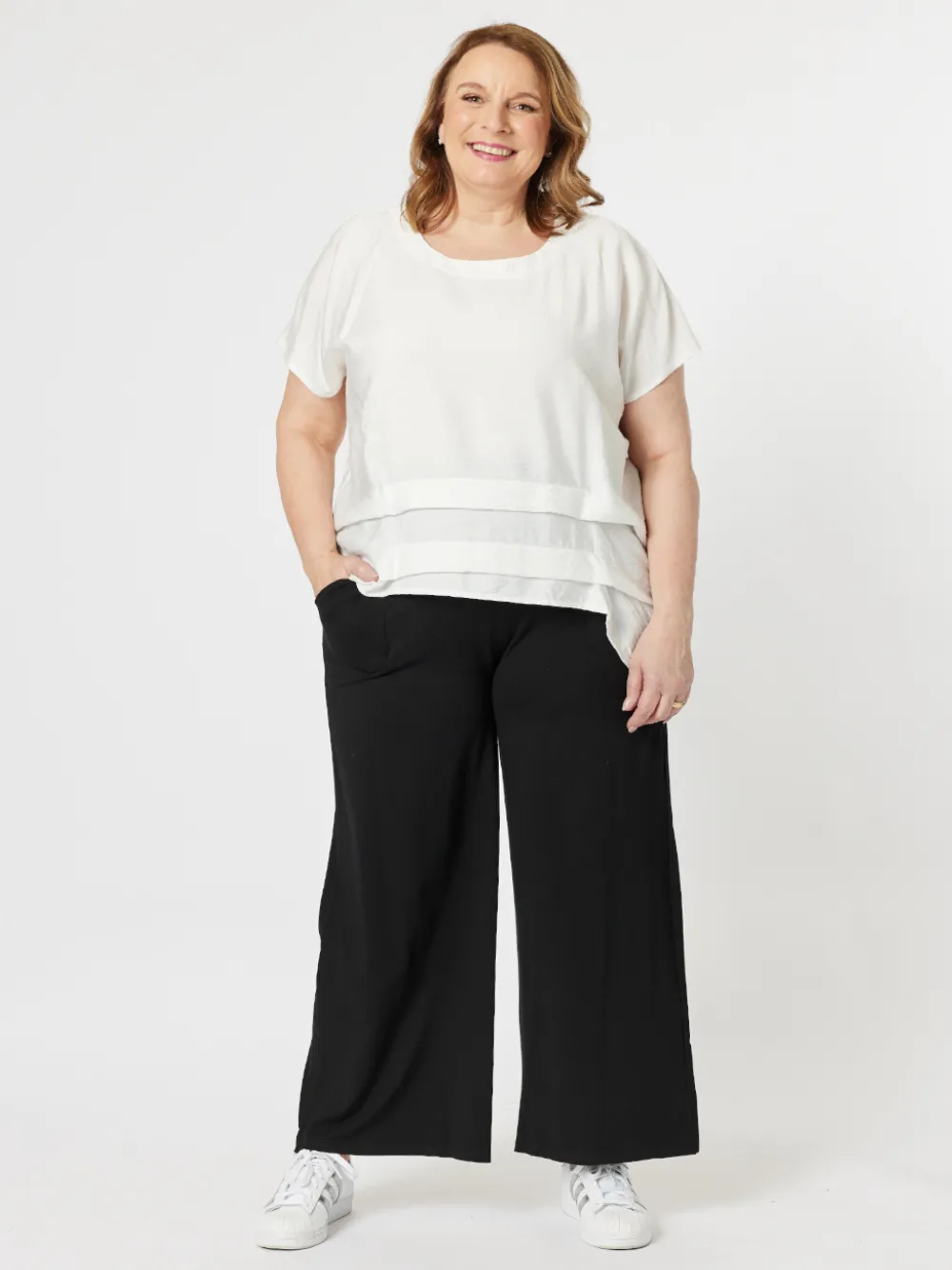 Wide Leg Side Pocket Jersey Pant - Black sold by RC & Co product image thumbnail 2