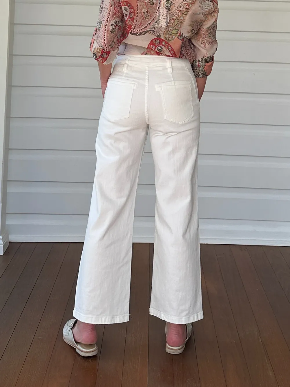 Hudson High Rise Wide Leg Jean - Ivory sold by RC & Co product image thumbnail 5