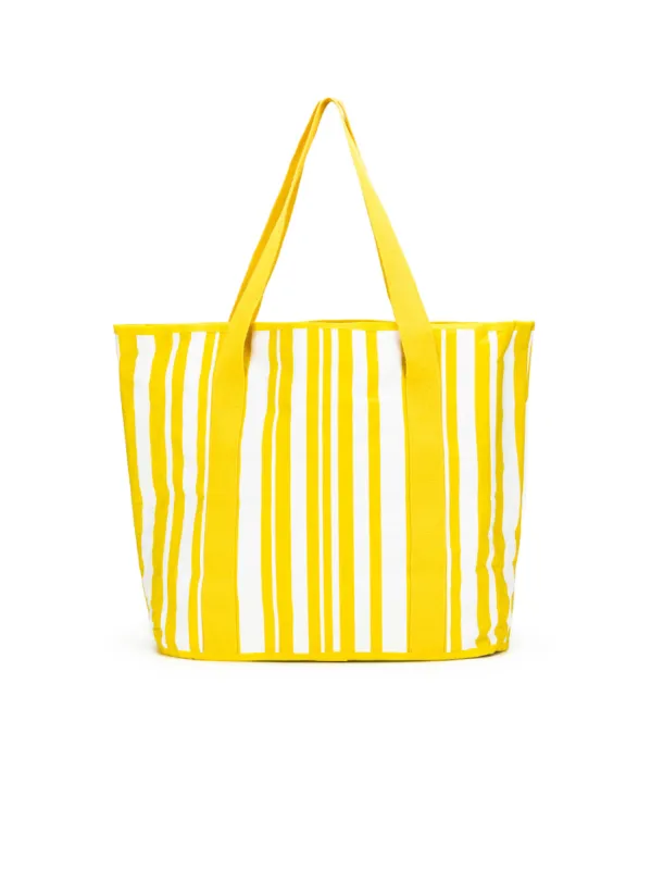 Sabbia Beach Bag Small - Yellow Stripe sold by RC & Co