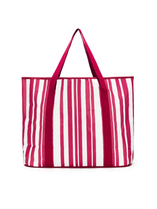 Sabbia Beach Bag Large - Pink Stripe sold by RC & Co