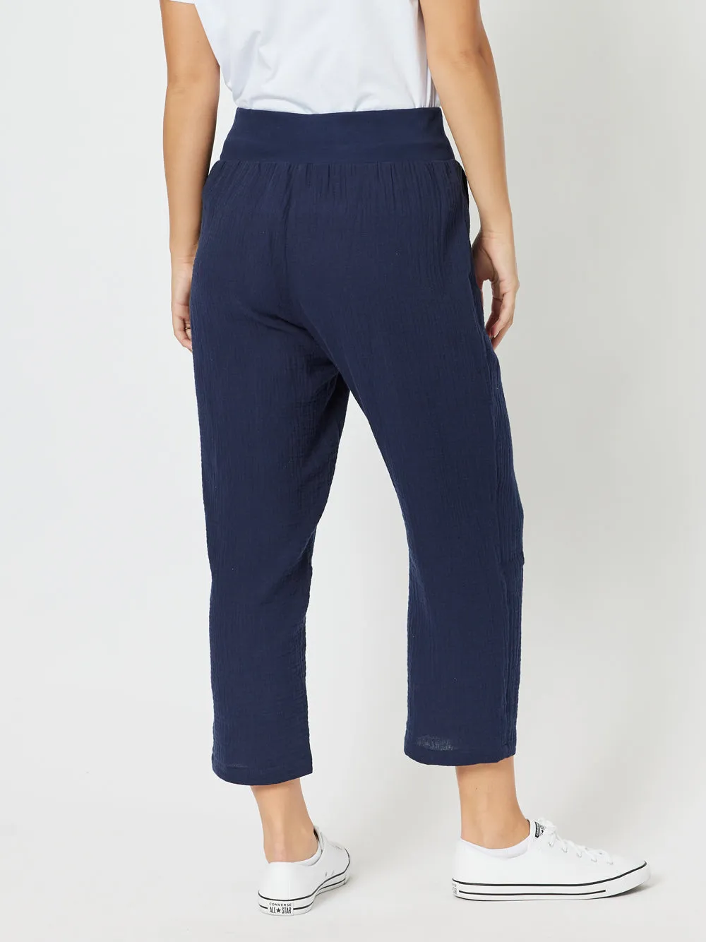Byron Cotton 7/8 Pant - Navy sold by RC & Co product image thumbnail 4