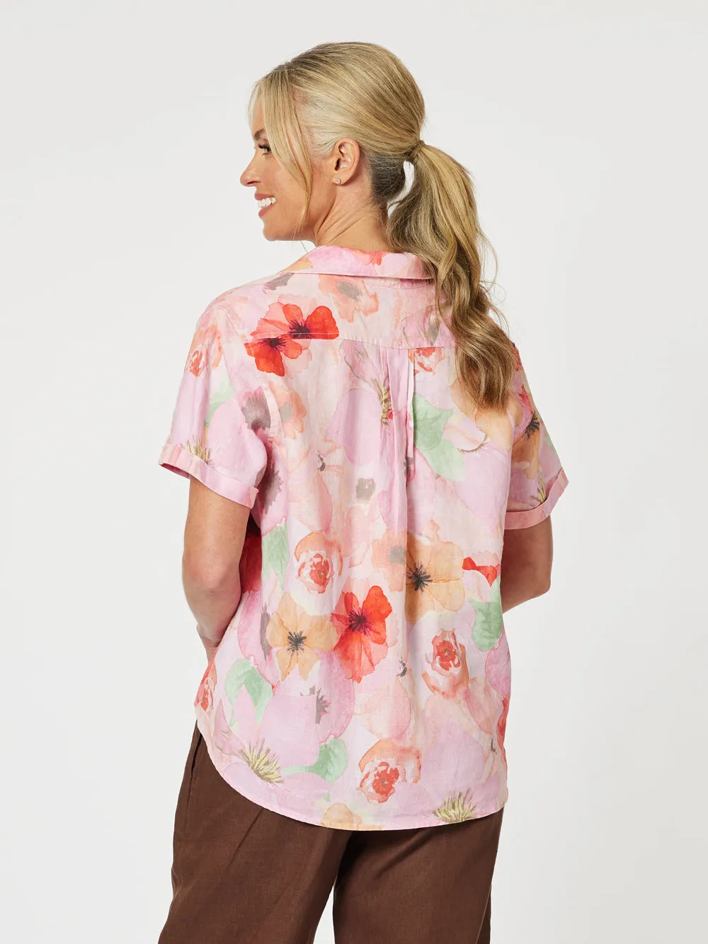 Brighton Floral Poppy Print Shirt - Multi sold by RC & Co product image thumbnail 5