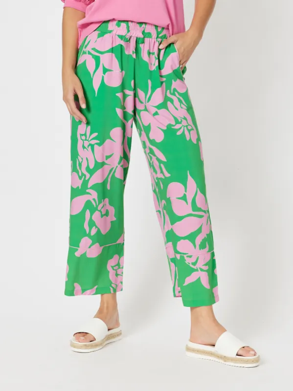 Spring Wide Leg Pant - Emerald sold by RC & Co