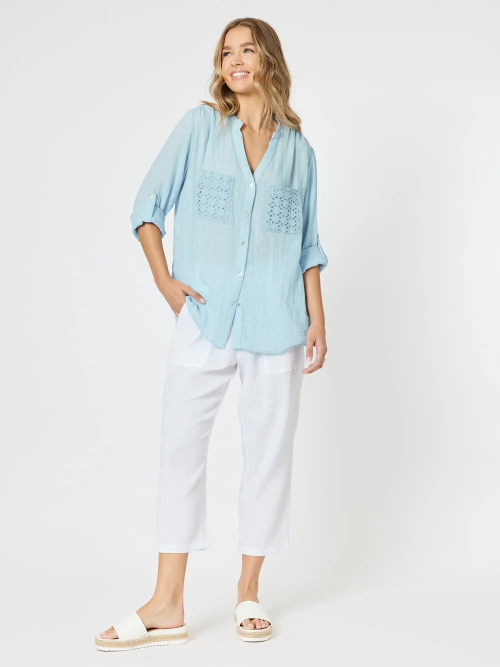 Byron Cotton 7/8 Pant - White sold by RC & Co product image thumbnail 5