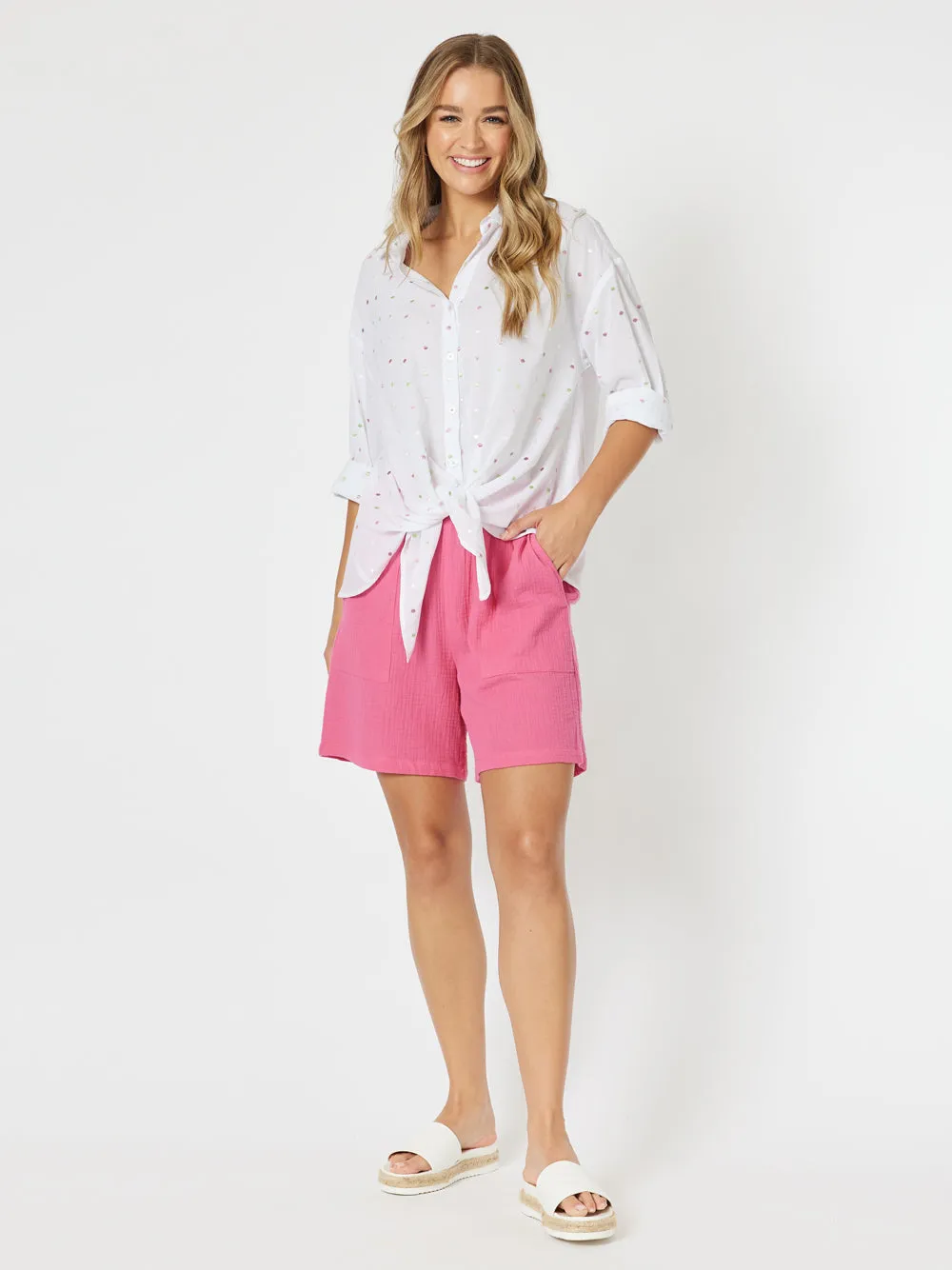 Byron Cotton Short - Hot Pink sold by RC & Co product image thumbnail 2