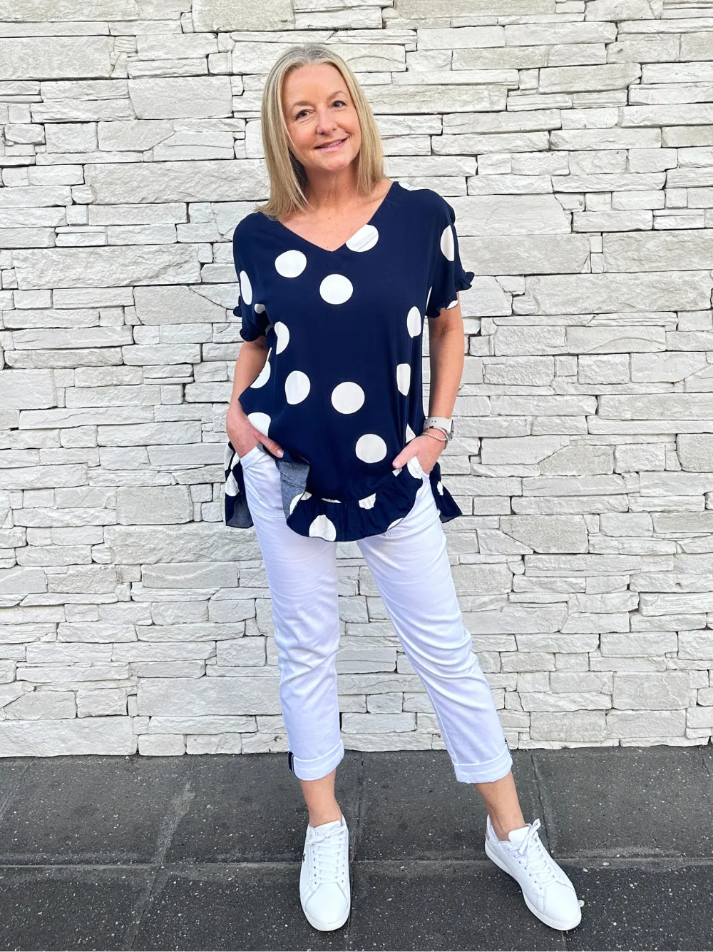 Spot The Top - Navy sold by RC & Co product image thumbnail 2