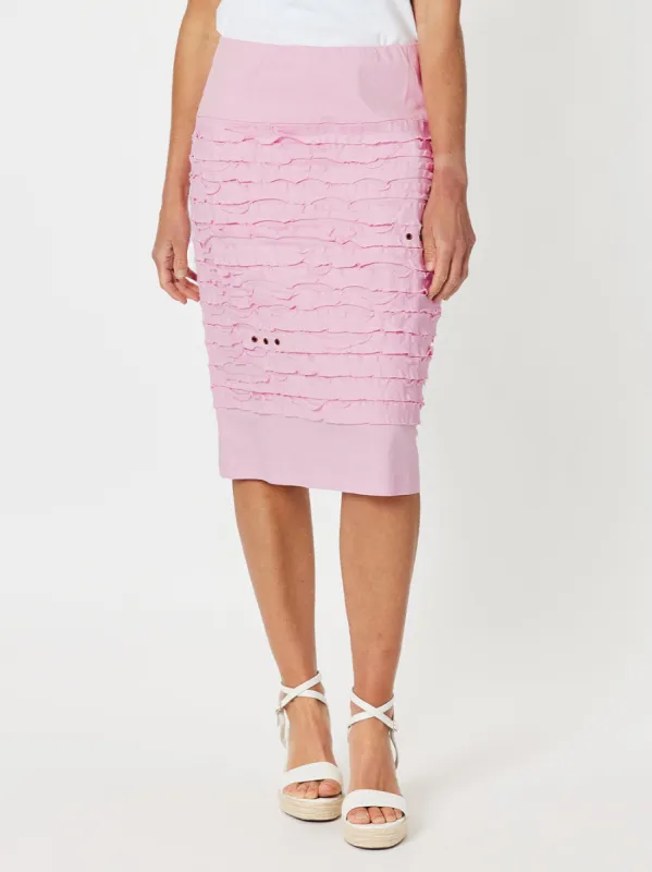 Charlie Stitched Detail Skirt - Pink sold by RC & Co