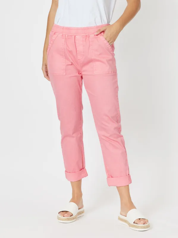 Isabella Cotton Pant - Pink sold by RC & Co