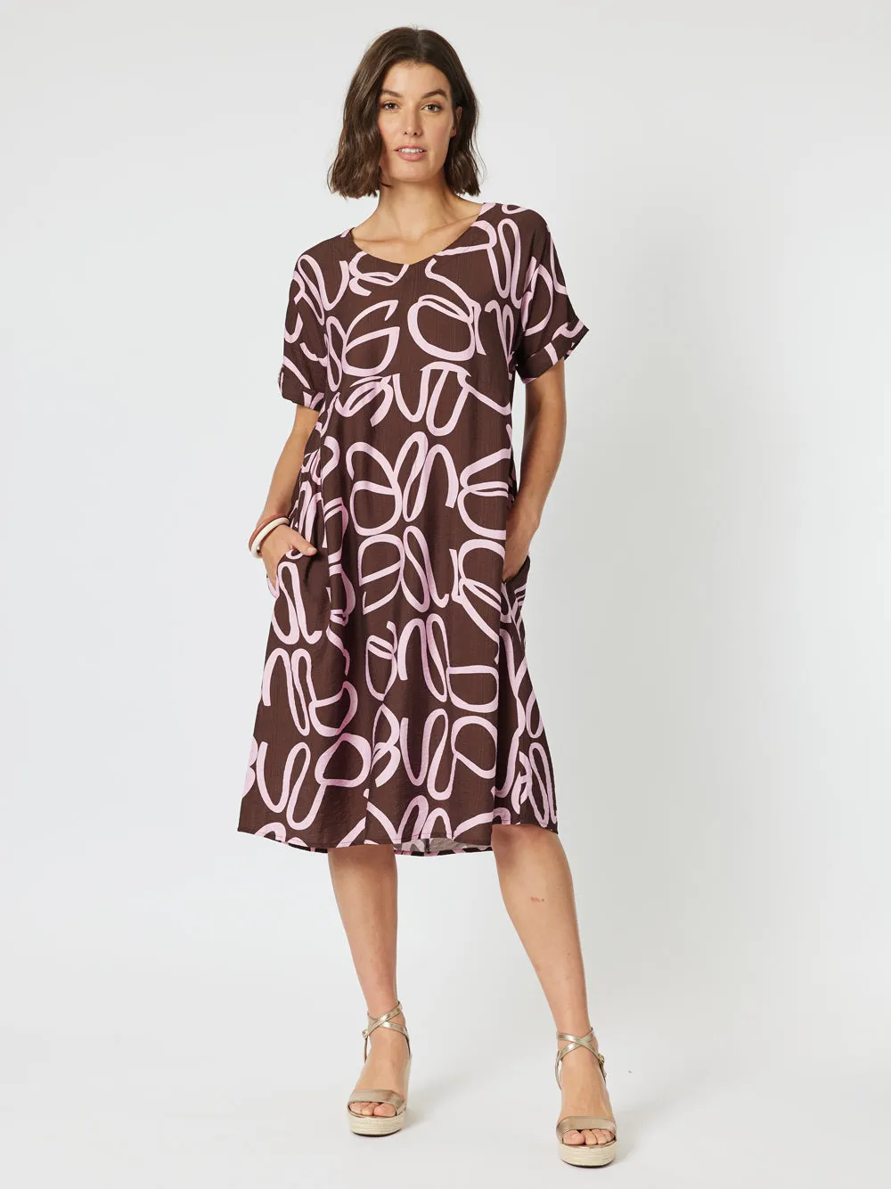 Koko Latte Dress - Chocolate sold by RC & Co