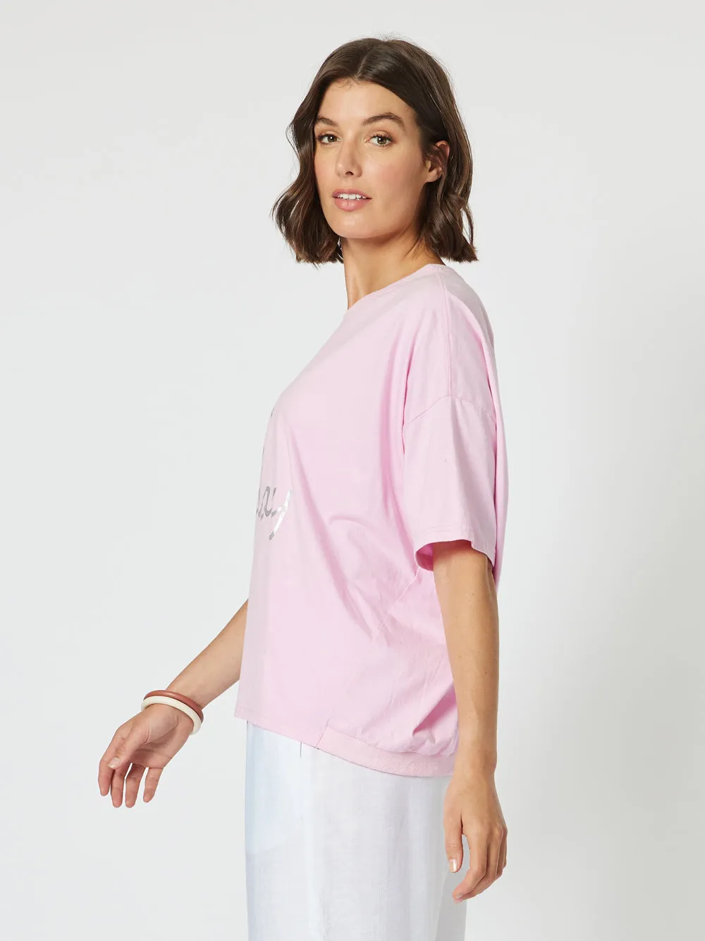 Happy Sunday Tee - Pink sold by RC & Co product image thumbnail 3