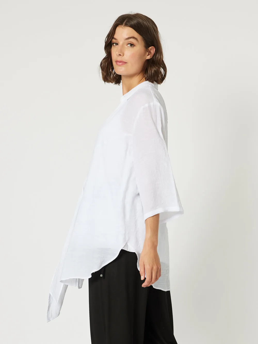 Aegean Shacket - White sold by RC & Co product image thumbnail 4