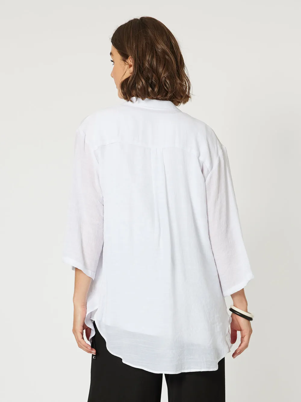 Aegean Shacket - White sold by RC & Co product image thumbnail 5