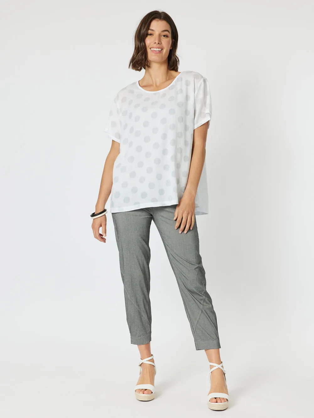 Parachute Stitch Detail Pant - Grey Marle sold by RC & Co product image thumbnail 2