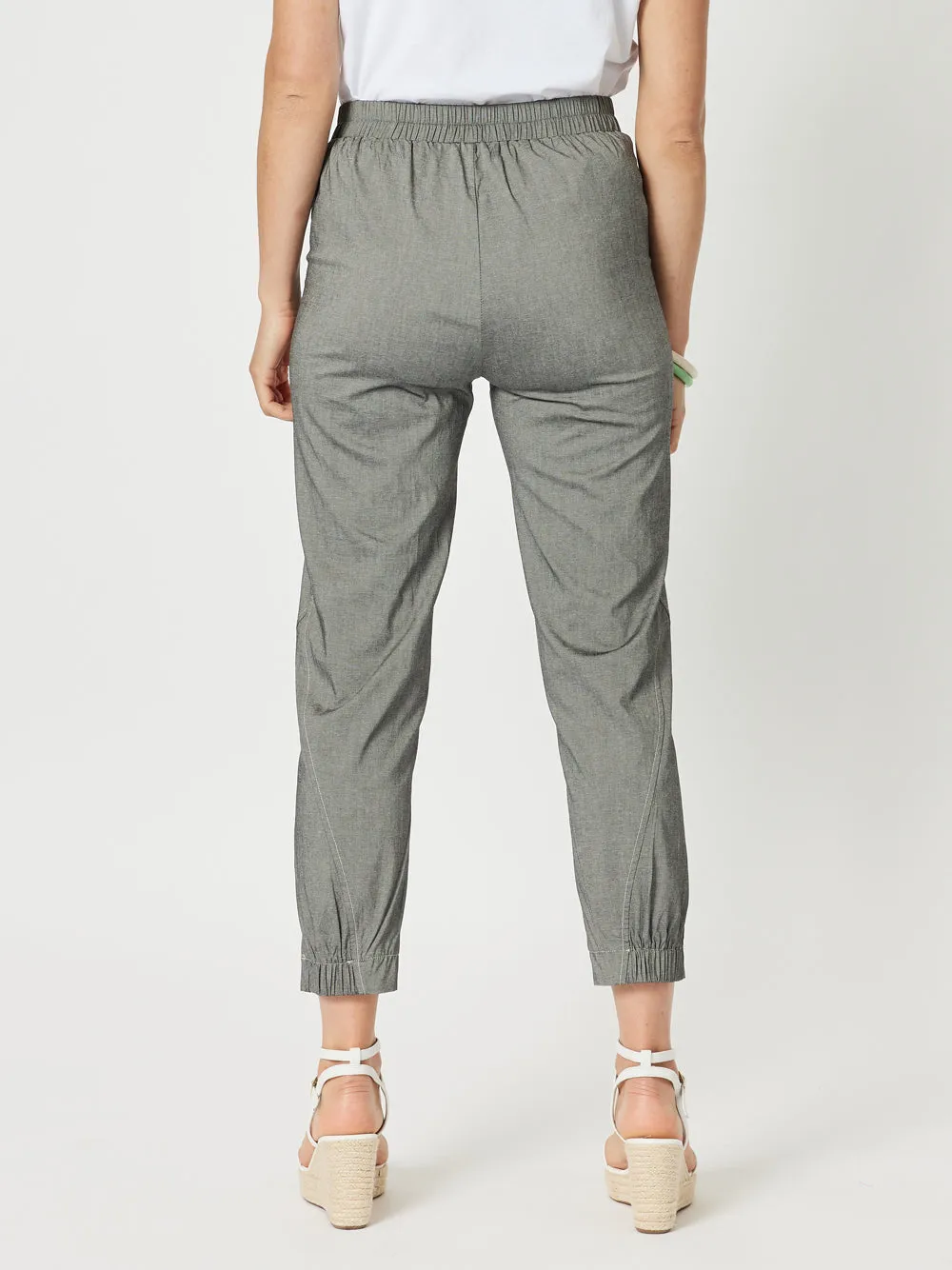 Parachute Stitch Detail Pant - Grey Marle sold by RC & Co product image thumbnail 4